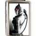 Business Card Holder - LARGE - Arkham City Catwoman Whip Pose FCG Grays Red Metal ID Cases DC Comics   