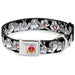 Looney Tunes Logo Full Color White Seatbelt Buckle Collar - Bugs Bunny CLOSE-UP Poses Black Seatbelt Buckle Collars Looney Tunes   