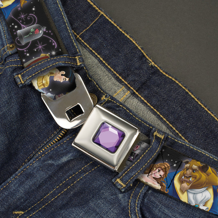 Princess Gem CLOSE-UP Full Color Purple Seatbelt Belt - Disney Princesses & Prince's Dancing Webbing Seatbelt Belts Disney   
