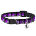 Cat Collar Breakaway - Checker Mosaic Purple Breakaway Cat Collars Buckle-Down   