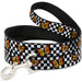 Dog Leash - Monarch Butterfly Scattered Checker Black/White Dog Leashes Buckle-Down   