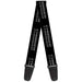 Guitar Strap - CHARGER Double Repeat Black Gray Guitar Straps Dodge   