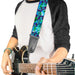 Guitar Strap - Tattoo Johnny-Blue Hair Guitar Straps Buckle-Down   