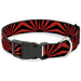 Plastic Clip Collar - Rising Sun Red/Black Plastic Clip Collars Buckle-Down   