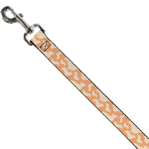 Dog Leash - Corgi Silhouette Poses Golden Tan Dog Leashes Buckle-Down   