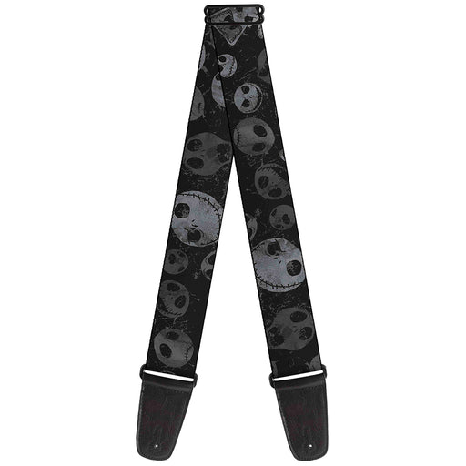 Guitar Strap - Nightmare Before Christmas Jack Expressions Scattered Weathered Guitar Straps Disney   