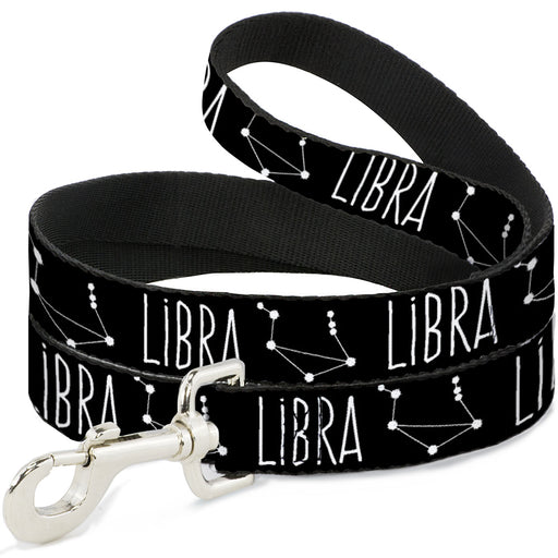 Dog Leash - Zodiac LIBRA/Constellation Black/White Dog Leashes Buckle-Down   