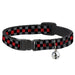 Cat Collar Breakaway - Checker Black Gray 1 Red Breakaway Cat Collars Buckle-Down   