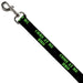 Dog Leash - COME AT ME-BRO Black/Green Stencil Dog Leashes Buckle-Down   