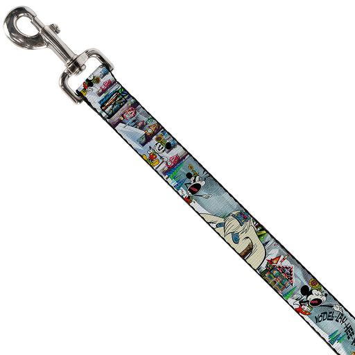 Dog Leash - Mickey & Minnie Yodelberg Scenes Dog Leashes Disney   