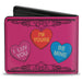 Bi-Fold Wallet - Candy Hearts Bi-Fold Wallets Buckle-Down   