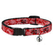 Cat Collar Breakaway - Paisley Red White Breakaway Cat Collars Buckle-Down   