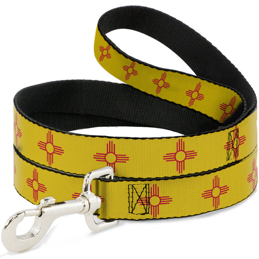 Dog Leash - New Mexico Flag Yellow/Red Dog Leashes Buckle-Down   