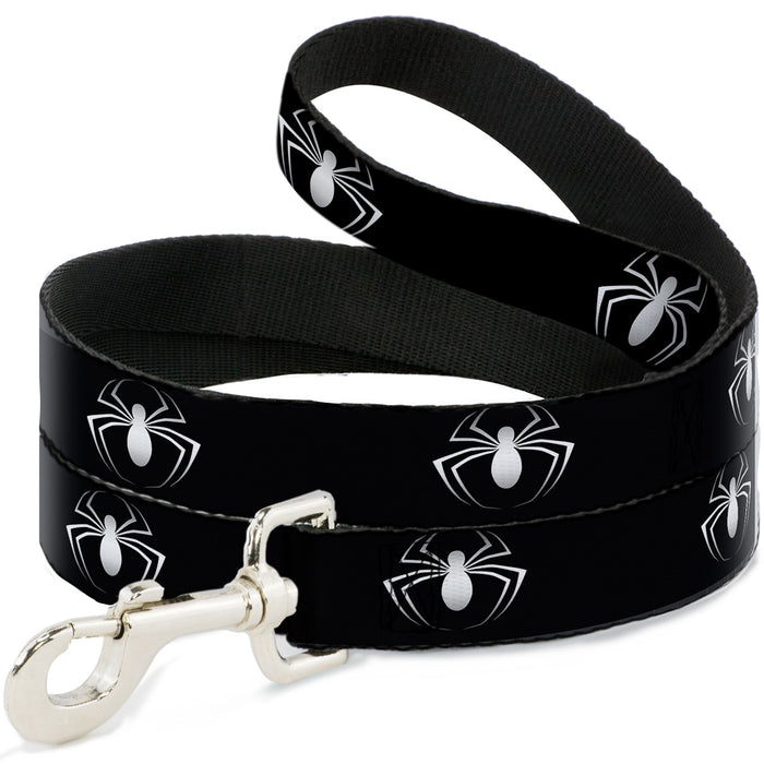 Dog Leash - Spider Logo3 Black/White Dog Leashes Marvel Comics   
