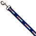 Dog Leash - Colorado Trout Flag/Snowy Mountains Blues/White/Red/Yellow Dog Leashes Buckle-Down   