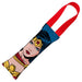 Dog Toy Squeaky Tug Toy - Wonder Woman JL Rebirth Face + WW Icon CLOSE-UP Blue Red - RED Webbing Dog Toy Squeaky Tug Toy DC Comics   