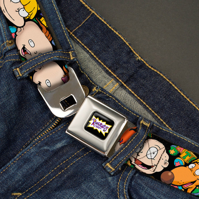 RUGRATS Logo Full Color Seatbelt Belt - Rugrats Character Faces CLOSE-UP Webbing Seatbelt Belts Nickelodeon   