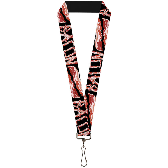 Lanyard - 1.0" - Bacon w Text2 Lanyards Buckle-Down   