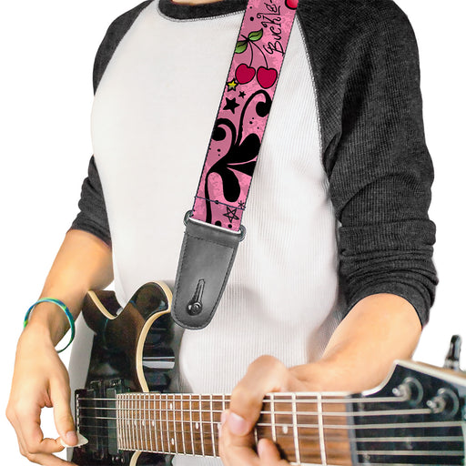 Guitar Strap - Mom & Dad Pink Guitar Straps Buckle-Down   