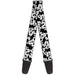 Guitar Strap - Mickey Mouse Expressions Stacked White Black Guitar Straps Disney   