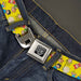 BD Wings Logo CLOSE-UP Full Color Black Silver Seatbelt Belt - Kid's in the Hood Webbing Seatbelt Belts Buckle-Down   