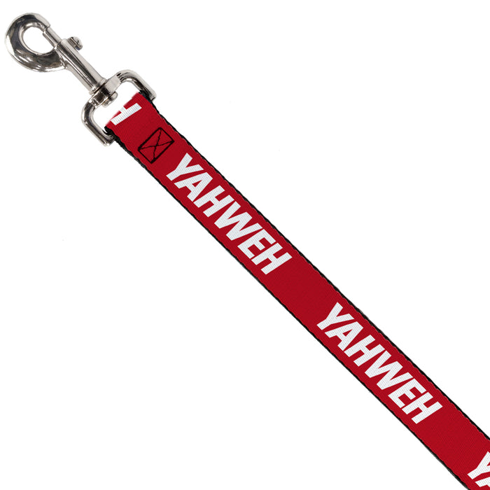 Dog Leash - YAHWEH Text Red/White Dog Leashes Buckle-Down   