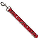 Dog Leash - Floral Paisley3 Red/Black/Gray/White Dog Leashes Buckle-Down   