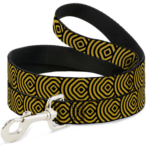 Dog Leash - Square Target Gold/Black Dog Leashes Buckle-Down   