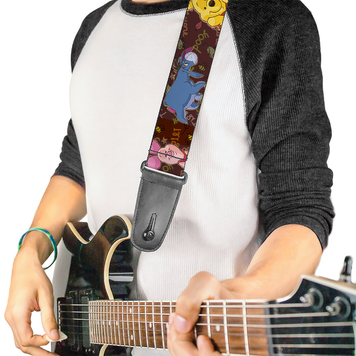 Guitar Strap - Winnie the Pooh Character Poses Guitar Straps Disney   