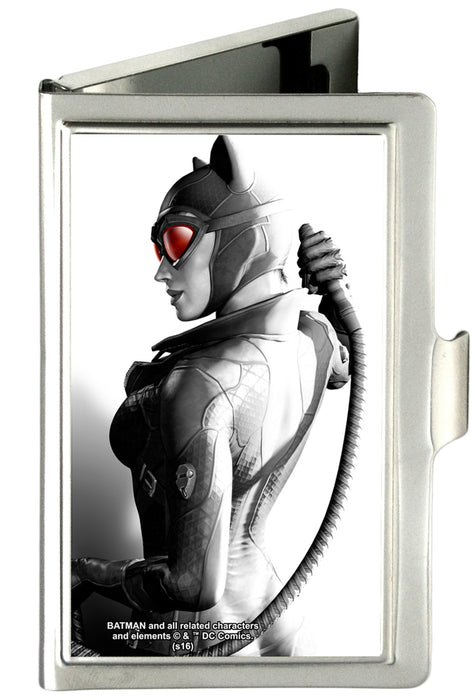 Business Card Holder - SMALL - Arkham City Catwoman Whip Pose FCG Grays Red Business Card Holders DC Comics   