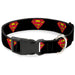 Plastic Clip Collar - Superman Shield Black Plastic Clip Collars DC Comics   