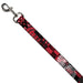 Dog Leash - Grunge Chaos Red Dog Leashes Buckle-Down   