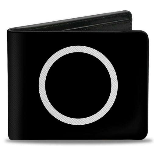 Bi-Fold Wallet - Shape Circle Black White Bi-Fold Wallets Buckle-Down   
