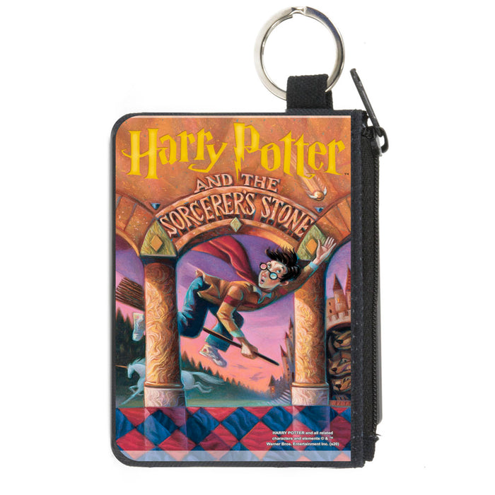 Canvas Zipper Wallet - MINI X-SMALL - Harry Potter and the Sorcerer's Stone Book Cover Drawing Canvas Zipper Wallets The Wizarding World of Harry Potter   