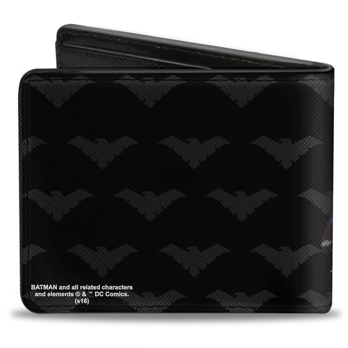 Bi-Fold Wallet - NIGHTWING Issue #1 Welcome to Gotham Cover Pose Logo Black Gray Red Bi-Fold Wallets DC Comics   