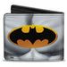 Bi-Fold Wallet - Justice Leaue Supreme Team Batman Chest Logo Grays Yellow Black Bi-Fold Wallets DC Comics   