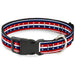 Plastic Clip Collar - Americana Stripe w/Stars2 Blue/Red/White Plastic Clip Collars Buckle-Down   