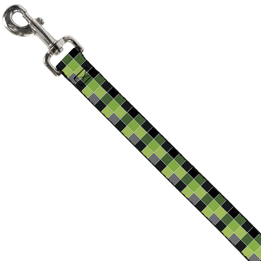 Dog Leash - Checker Mosaic Green Dog Leashes Buckle-Down   