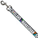 Dog Leash - New Jersey Shore Towns Black/Multi Color/White Dog Leashes Buckle-Down   