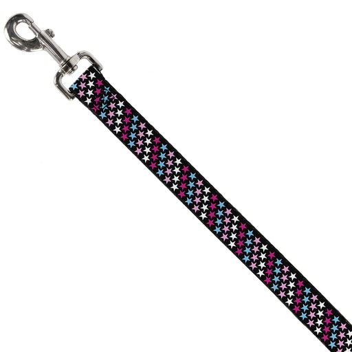 Dog Leash - Mini Stars Black/Pink/Blue/White Dog Leashes Buckle-Down   