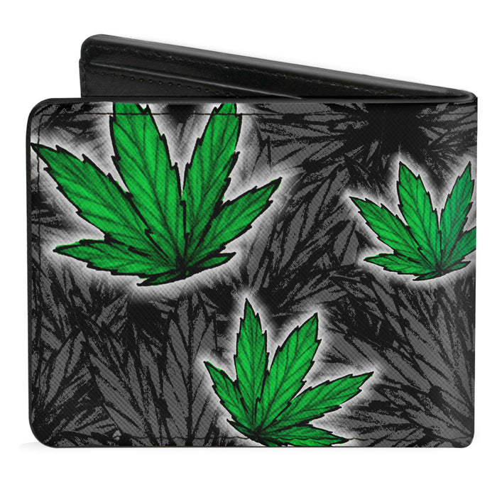 Bi-Fold Wallet - Marijuana Haze Black Bi-Fold Wallets Buckle-Down   