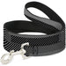 Dog Leash - Hash Mark Stripe Black/White Dog Leashes Buckle-Down   