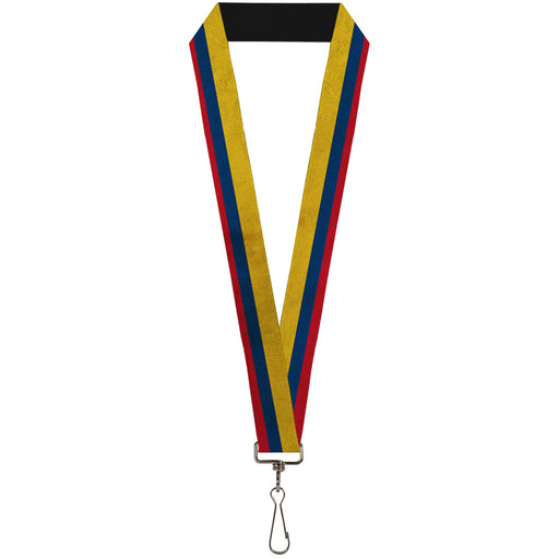Lanyard - 1.0" - Colombia Flag Distressed Lanyards Buckle-Down   