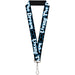 Lanyard - 1.0" - LIVING THE DREAM Black Blue White Lanyards Buckle-Down   