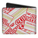 Bi-Fold Wallet - NISSIN CUP NOODLES Cups Stacked White Red Dark Yellow Bi-Fold Wallets Nissin Foods   