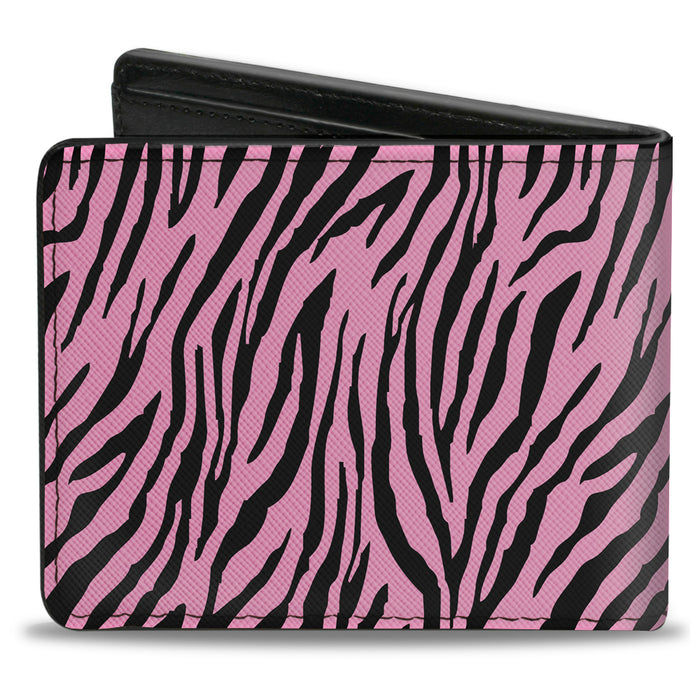 Bi-Fold Wallet - Zebra 2 Baby Pink Bi-Fold Wallets Buckle-Down   