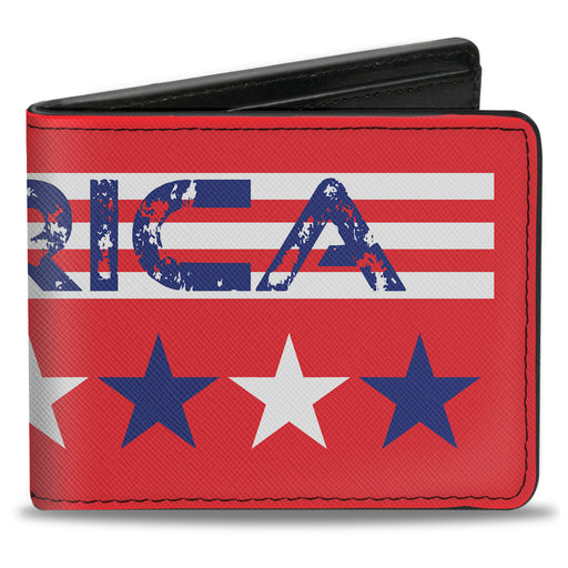 Bi-Fold Wallet - 'MERICA Stripes Stars Red White Blue Bi-Fold Wallets Buckle-Down   