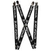 Suspenders - 1.0" - Harry Potter MISCHIEF MANAGED Black Gray White Suspenders The Wizarding World of Harry Potter Default Title  