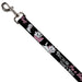 Dog Leash - Aristocats Marie 3-Poses BECAUSE I'M A LADY THAT'S WHY Black/White/Pink Dog Leashes Disney   