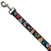 Dog Leash - Alice/Cheshire Cat/Flowers Poses Black/Multi Color Dog Leashes Disney   